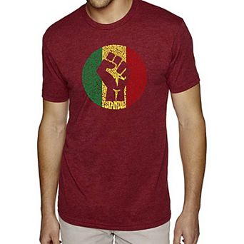 Get Up Stand Up - Men's Premium Blend Word Art T-Shirt