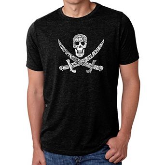 PIRATE CAPTAINS, SHIPS AND IMAGERY - Men's Premium Blend Word Art T-Shirt