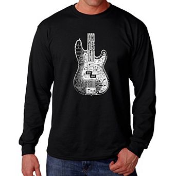 Bass Guitar - Men's Word Art Long Sleeve T-shirt