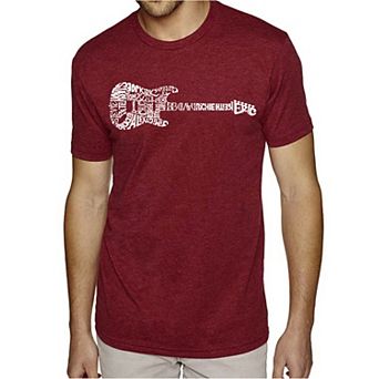 Rock Guitar - Men's Premium Blend Word Art T-Shirt