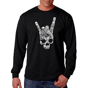Heavy Metal Genres - Men's Word Art Long Sleeve T-shirt