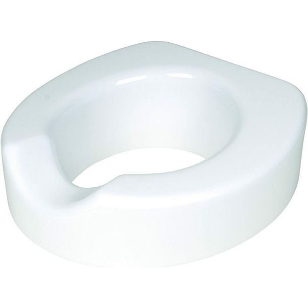 Carex Toilet Seat Riser - Adds 5 Inch of Height to Toilet - Raised Toilet  Seat With 300 Pound Weight Capacity - Slip-Resistant (White)