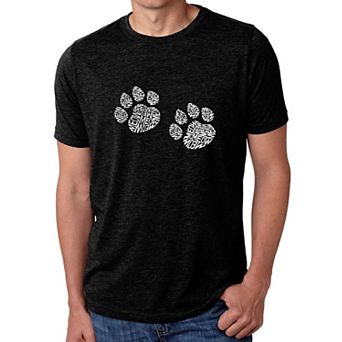 Meow Cat Prints - Men's Premium Blend Word Art T-Shirt