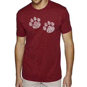 Meow Cat Prints - Men's Premium Blend Word Art T-Shirt