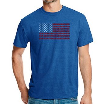 USA Flag - Men's Premium Blend Word Art T-Shirt