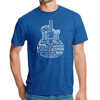 Languages Guitar - Men's Premium Blend Word Art T-Shirt