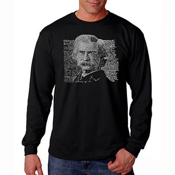 Mark Twain - Men's Word Art Long Sleeve T-shirt