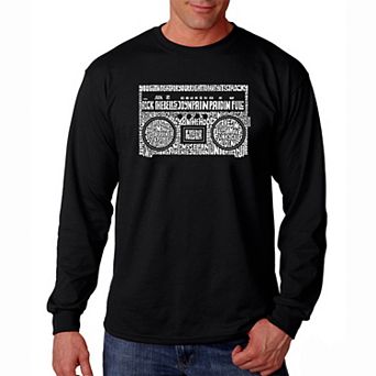 Greatest Rap Hits of The 1980's - Men's Word Art Long Sleeve T-shirt