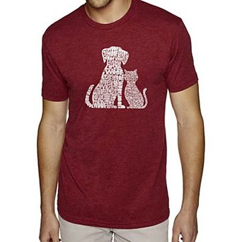 Dogs and Cats - Men's Premium Blend Word Art T-Shirt