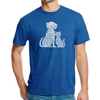 Dogs and Cats - Men's Premium Blend Word Art T-Shirt
