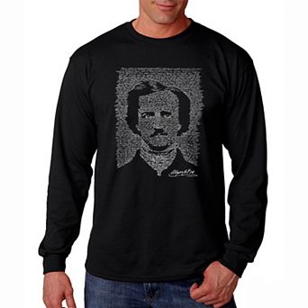 EDGAR ALLEN POE - THE RAVEN - Men's Word Art Long Sleeve T-shirt