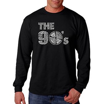 90S - Men's Word Art Long Sleeve T-shirt