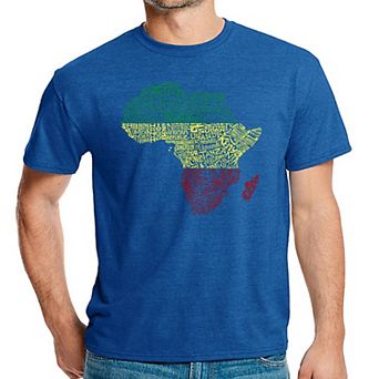 Countries in Africa - Men's Premium Blend Word Art T-Shirt