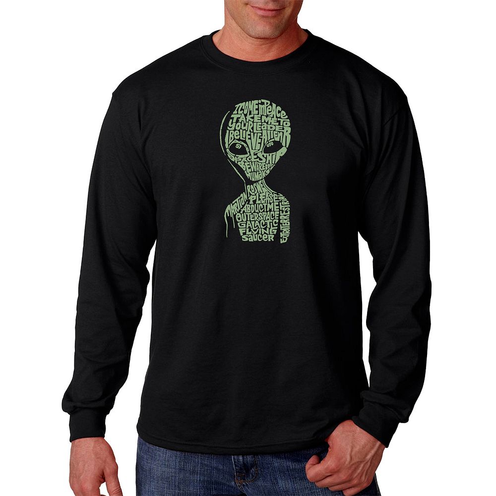 Alien - Men's Word Art Long Sleeve T-shirt