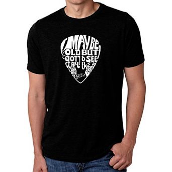 Guitar Pick - Men's Premium Blend Word Art T-Shirt