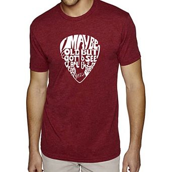 Guitar Pick - Men's Premium Blend Word Art T-Shirt