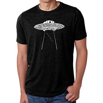 Flying Saucer UFO - Men's Premium Blend Word Art T-Shirt
