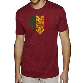 One Love Heart - Men's Premium Blend Word Art T-Shirt