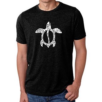 Honu Turtle - Hawaiian Islands - Men's Premium Blend Word Art T-Shirt