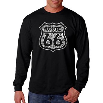 Get Your Kicks on Route 66 - Men's Word Art Long Sleeve T-shirt