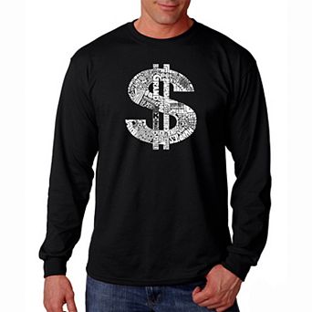 Dollar Sign - Men's Word Art Long Sleeve T-shirt