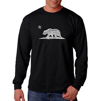 California Bear - Men's Word Art Long Sleeve T-shirt