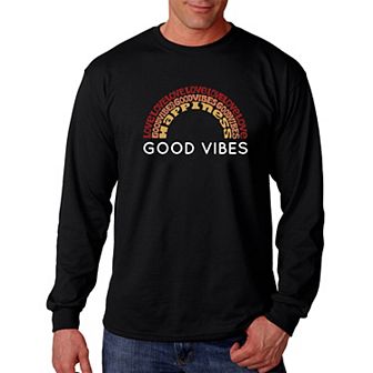 Good Vibes - Men's Word Art Long Sleeve T-shirt