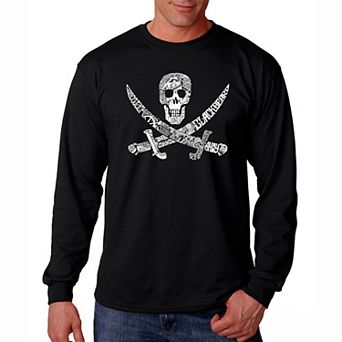 PIRATE CAPTAINS, SHIPS AND IMAGERY - Men's Word Art Long Sleeve T-shirt