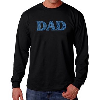 Dad - Men's Word Art Long Sleeve T-shirt