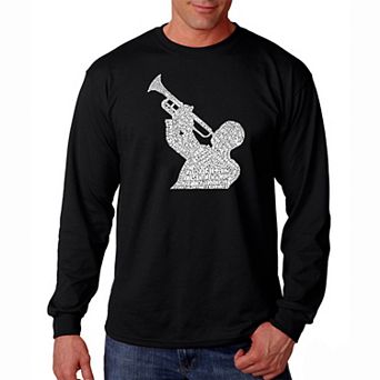 ALL TIME JAZZ SONGS - Men's Word Art Long Sleeve T-shirt