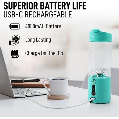 Zulay Kitchen 18 oz Personal Blenders that Crush Ice 