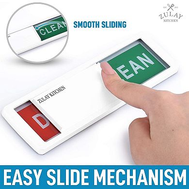 Zulay Kitchen Dishwasher Clean Dirty Magnet Sign