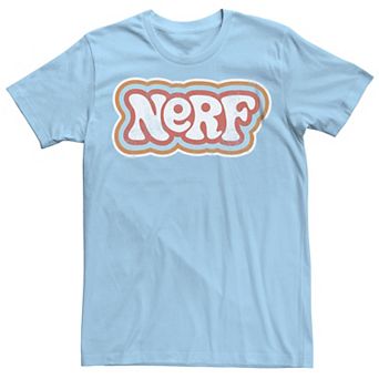 Men's Nerf Retro Logo Colored Outlines Graphic Tee