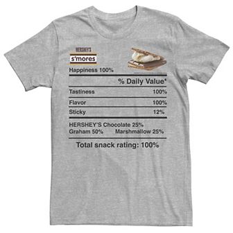 Men's Hershey's S'mores Nutritonal Facts Graphic Tee