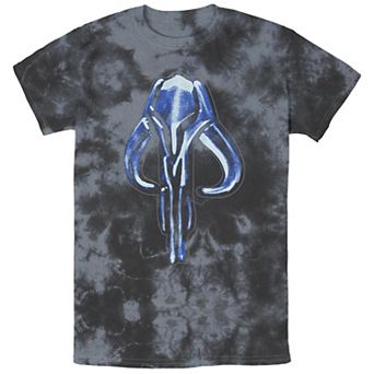 Men's Star Wars The Mandalorian Mythosaur Skull Logo Ice Bombard Wash Graphic Tee