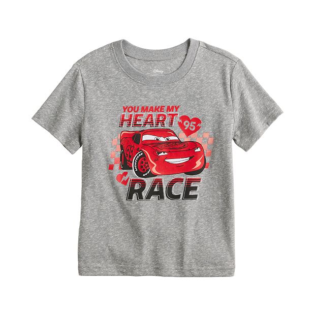 Disney/Pixar's Cars Boys 4-12 Lightning McQueen Valentine's Day Graphic Tee  by Jumping Beans®