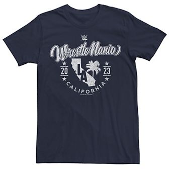 Men's WWE Wrestlemania LA California 2023 State Graphic Tee