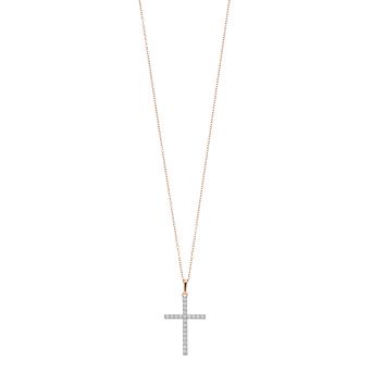 Diamond Brilliance 1/4 Carat T.W. Lab-Created Diamond Cross Pendant Necklace
