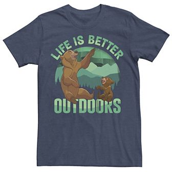Disney's Brother Bear Kenai Koda Life is Better Outdoors Men's Graphic Tee