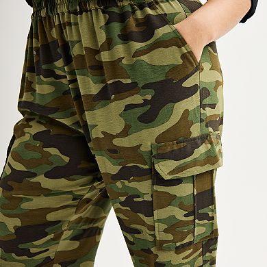 Plus Size INTEMPO Box Pleated Cargo Pants