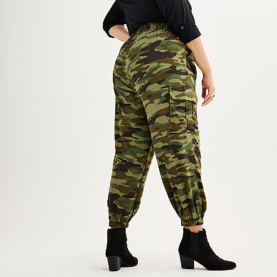Plus Size INTEMPO Box Pleated Cargo Pants