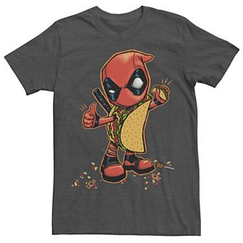 Men's Marvel Comics Retro Deadpool Taco Dress-Up Graphic Tee