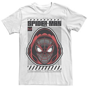 Men's Marvel Retro Comics Ultimate Spider-Man Graphic Hoodie Mask Graphic Tee