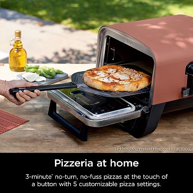 Ninja Woodfire™ Pizza Oven, 8-in-1 function, 5 pizza settings, 700°F, BBQ Smoker, Electric, OO101