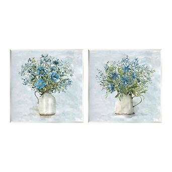 Stupell Home Decor Country Mixed Floral Bouquets Wall Art Set