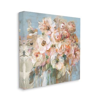 Stupell Home Decor Blushing Bouquet Pink White Floral Canvas Wall Art