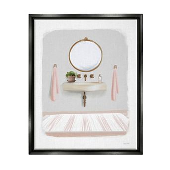 Stupell Home Decor Cozy Bathroom Sink Scene Framed Wall Art