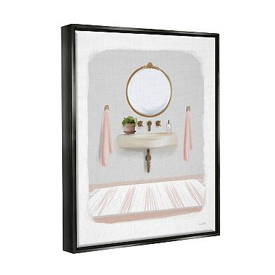 Stupell Home Decor Cozy Bathroom Sink Scene Framed Wall Art