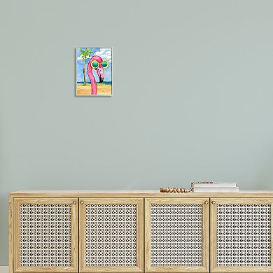 Stupell Home Decor Looking Good Flamingo Tropical Framed Wall Art