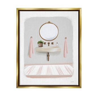 Stupell Home Decor Cozy Bathroom Sink Scene Framed Wall Art